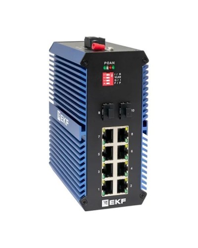 TSX-U-2GX/SFP-8GTP. Промышленный неуправляемый коммутатор. EKF в Раменском