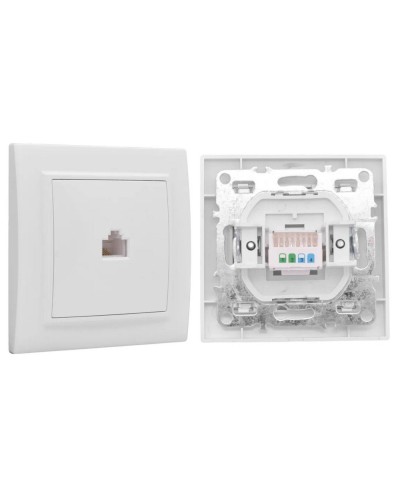 Минск Розетка RJ-45 1-местная СП (ERK01-035-10). Розетка RJ-45 1-местная СП. EKF в Раменском