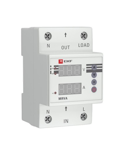 MRVA 40A PROxima (MRVA-40A). Реле напряжения и тока с дисплеем. EKF в Раменском