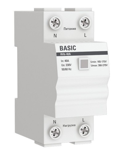 RVb-40A Basic (rvb-40a). Реле напряжения. EKF в Раменском