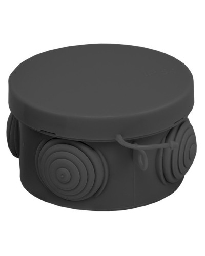 КМР-040-038 с крышкой (65х40) чёрная IP54 (plc-kmr-040-038-b). Коробка распределительная. EKF в Раменском