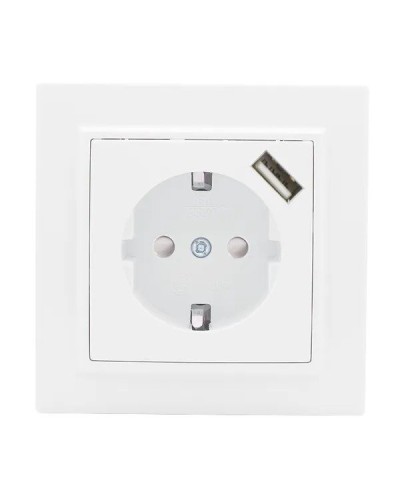 Минск Розетка 1-местная СП с/з 16А (ERR16-028-100-USB). Розетка 1-местная СП с/з 16А. EKF в Раменском