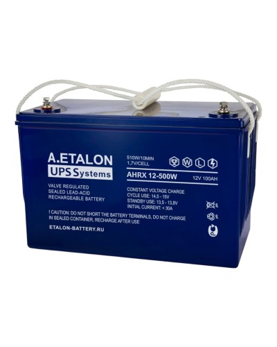 A.ETALON AHRX 12-500W (100). Аккумулятор герметичный свинцово-кислотный. ETALON в Раменском