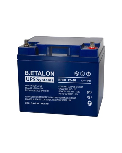 B.ETALON BHRL 12-40. Аккумулятор герметичный свинцово-кислотный. ETALON в Раменском