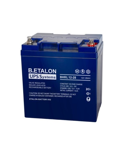 B.ETALON BHRL 12-28. Аккумулятор герметичный свинцово-кислотный. ETALON в Раменском