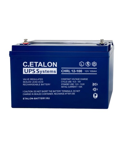 C.ETALON CHRL 12-100. Аккумулятор герметичный свинцово-кислотный. ETALON в Раменском