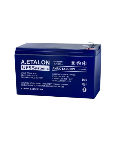 A.ETALON AHRX 12-9-36W. Аккумулятор герметичный свинцово-кислотный. ETALON в Раменском