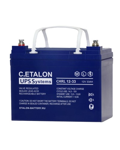 C.ETALON CHRL 12-33. Аккумулятор герметичный свинцово-кислотный. ETALON в Раменском