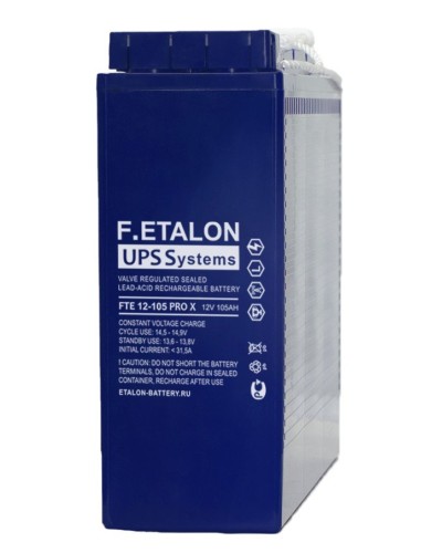 F.ETALON FTE 12-105 PRO X. Аккумулятор герметичный свинцово-кислотный. ETALON в Раменском