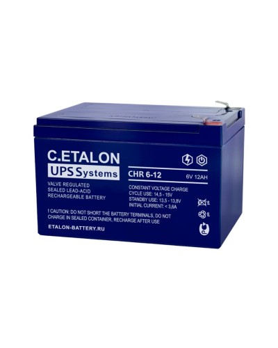 C.ETALON CHR 6-12. Аккумулятор герметичный свинцово-кислотный. ETALON в Раменском