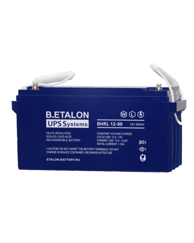 B.ETALON BHRL 12-80. Аккумулятор герметичный свинцово-кислотный. ETALON в Раменском