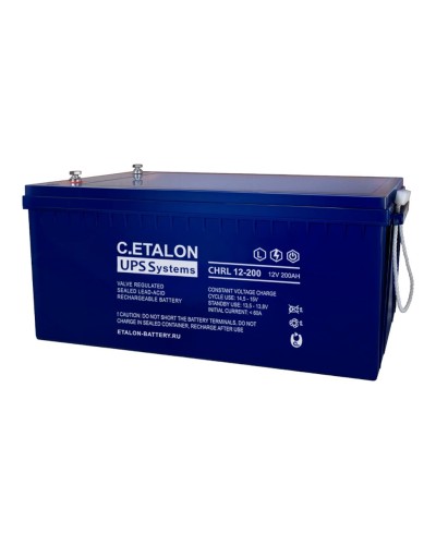 C.ETALON CHRL 12-200. Аккумулятор герметичный свинцово-кислотный. ETALON в Раменском