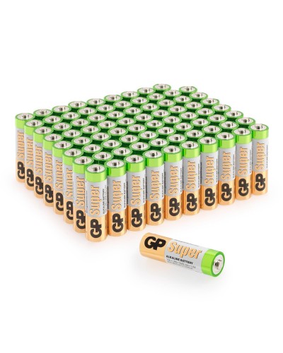 GP Super Alkaline 15A AA (GP 15A-2CRVS80), упак. 80 шт.. Алкалиновые батарейки. GP Batteries в Раменском