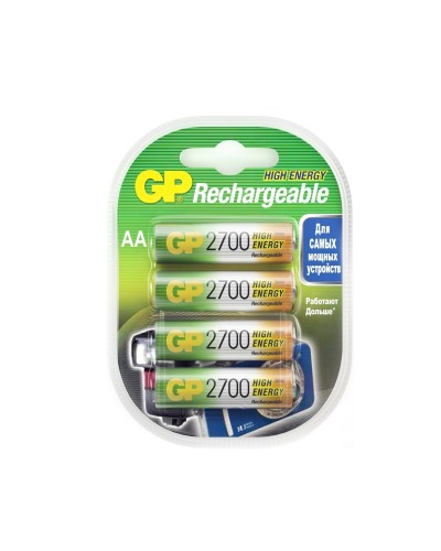GP 270AAHC AA (GP 270AAHC-2DECRC4), упак. 4 шт.. Перезаряжаемые аккумуляторы. GP Batteries в Раменском