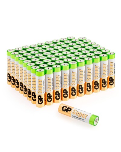 GP Super Alkaline 24A AAA (GP 24A-2CRVS80), упак. 80 шт.. Алкалиновые батарейки. GP Batteries в Раменском