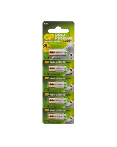 GP 23AF (GP 23AF-2C5), упак. 5 шт. БЛИСТЕР. Высоковольтные батарейки 12В. GP Batteries в Раменском