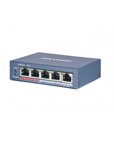 DS-3E0105P-E(B). Коммутатор с питанием POE. Hikvision в Раменском
