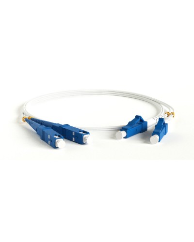 FC-D2-9A1-LC/UR-SC/UR-H-3M-LSZH-WH. Патч-корд волоконно-оптический LC-SC. Hyperline в Раменском