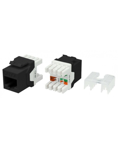 KJ8-8P8C-C6A-180-BK. Вставка Keystone Jack RJ-45. Hyperline в Раменском