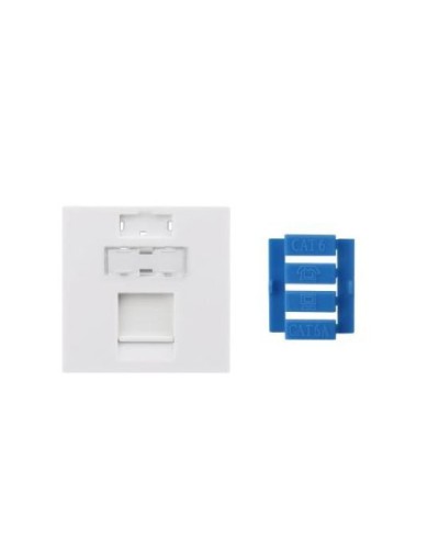 SIP3-1K-M45-45. Вставка 45x45 для 1 модуля Keystone Jack, со шторкой. Hyperline в Раменском