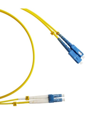FC-D2-9-LC/UR-SC/UR-H-2M-LSZH-YL. Патч-корд волоконно-оптический LC/UPC-SC/UPC. Hyperline в Раменском