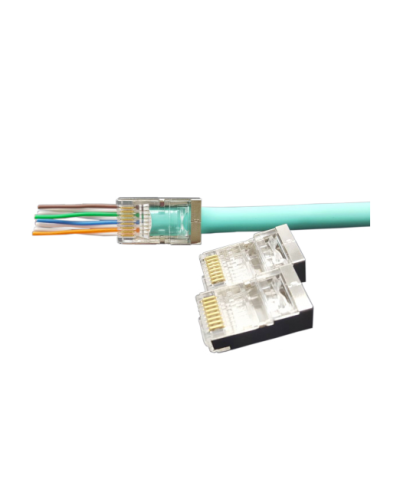 PLEZ-8P8C-U-C6-SH-100 (100 шт). Разъем RJ-45. Hyperline в Раменском