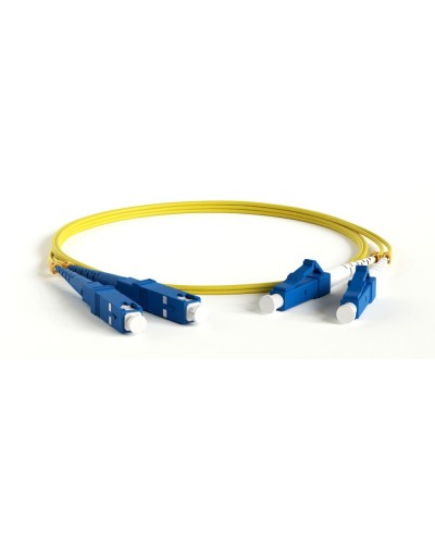 FC-D2-9-LC/UR-SC/UR-H-1M-LSZH-YL. Патч-корд волоконно-оптический LC/UPC-SC/UPC. Hyperline в Раменском