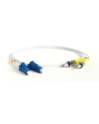 FC-D2-9A1-LC/UR-ST/UR-H-1M-LSZH-WH. Патч-корд волоконно-оптический ST-LC. Hyperline в Раменском