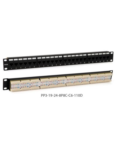 PP3-19-24-8P8C-C5E-110D. Патч-панель 19. Hyperline в Раменском