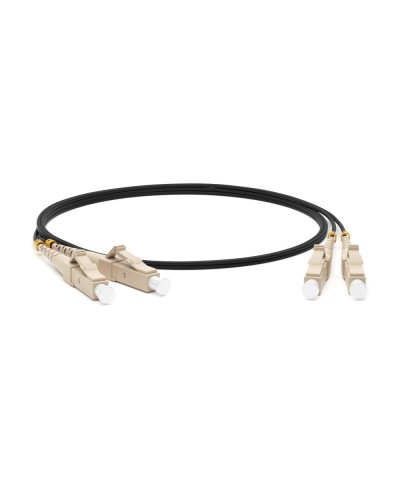 FC-D2-50-LC/PR-LC/PR-H-1M-LSZH-BK. Патч-корд волоконно-оптический многомодовый. Hyperline в Раменском