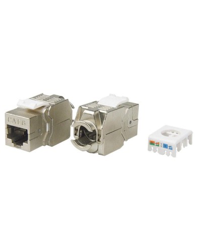 KJ8-8P8C-C6-180-TLS-SH-F-WH. Вставка Keystone Jack RJ-45. Hyperline в Раменском