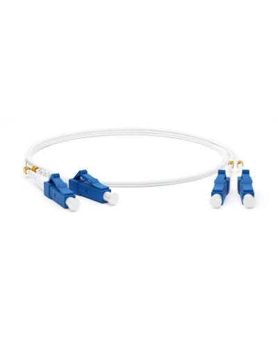 FC-D2-9A1-LC/UR-LC/UR-H-2M-LSZH-WH. Патч-корд волоконно-оптический одномодовый. Hyperline в Раменском