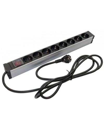SHZ19-8SH-S-2.5EU. Блок розеток 19. Hyperline в Раменском