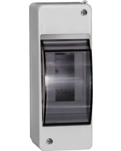 Корпус пластиковый КМПн 2/2 IP30 белый KREPTA 3 (MKP42-N-02-30-20). Щиток модульный с прозрачной дверцей, настенный. IEK в Раменском