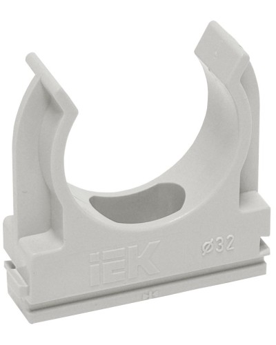 Держатель с защёлкой D20 серый ELASTA (100 шт) (CTA10D-CF20-K41-100). Держатель с защёлкой. IEK в Раменском