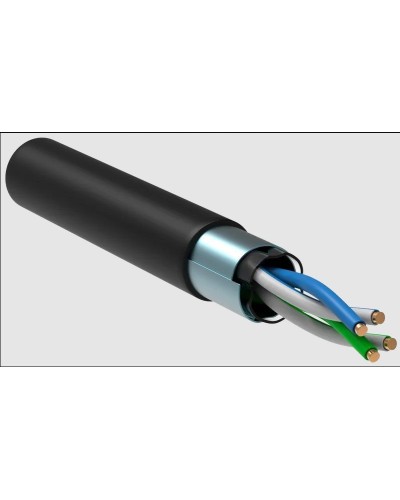 GENERICA F/UTP 5E 24AWG 2PR LDPE 1м черный 305м (BC3-C5E02-339-305-R-G). Кабель «витая пара» (LAN) для структурированных систем связи. IEK в Раменском