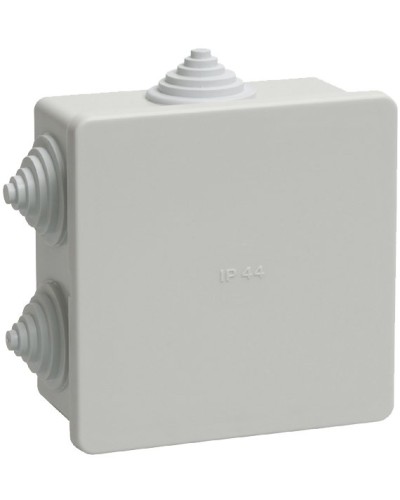 Коробка распаячная КМ41235 85х85х40 открытой проводки IP44 6 гермовводов серая (UKO11-085-085-040-K41-44). Коробка распаячная безгалогенная (HF). IEK в Раменском