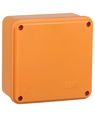 Коробка распаячная огнестойкая ПС 100х100х50 6P 4мм² IP44 гладкие стенки (UKF20-100-100-050-6-4-09). Коробка распаячная огнестойкая безгалогенная (HF). IEK в Раменском