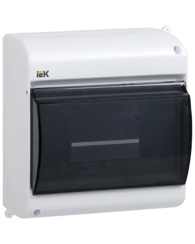 Корпус пластиковый КМПн 2/6 IP30 белый KREPTA 3 (MKP42-N-06-30-09). Щиток модульный с прозрачной дверцей, настенный. IEK в Раменском