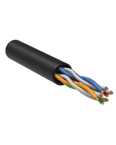 GENERICA U/UTP кат.5E 24AWG 4 пары LDPE черный (BC3-C5E04-139-305-R-G). Кабель «витая пара» (LAN) для структурированных систем связи. IEK в Раменском