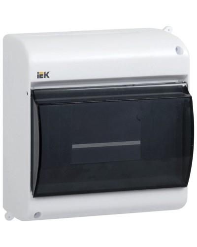 Корпус пластиковый КМПн 2/4 IP30 белый KREPTA 3 (MKP42-N-04-30-12). Щиток модульный с прозрачной дверцей, настенный. IEK в Раменском