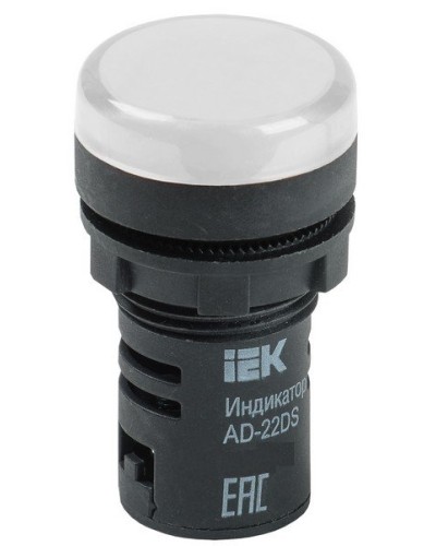 Лампа AD22DS (LED) матрица D22 мм 230В белый (BLS10-ADDS-230-K01). Светосигнальный индикатор. IEK в Раменском