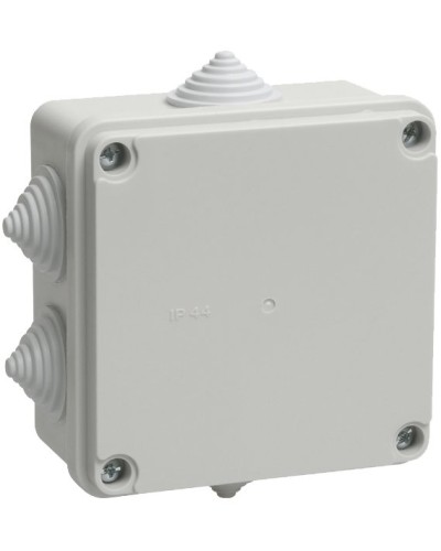 Коробка распаячная КМ41233 100х100х50 открытой проводки IP44 6 гермовводов серая (UKO11-100-100-050-K41-44). Коробка распаячная безгалогенная (HF). IEK в Раменском