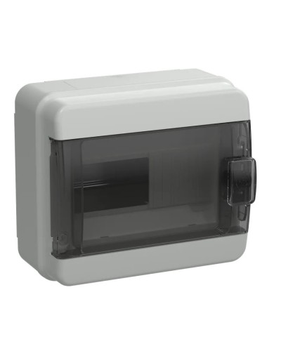 Корпус пластиковый КМПн-8 IP65 TEKFOR (TF5-KP72-N-08-65-K03-K02). Корпус модульный пластиковый черная прозрачная дверь. IEK в Раменском
