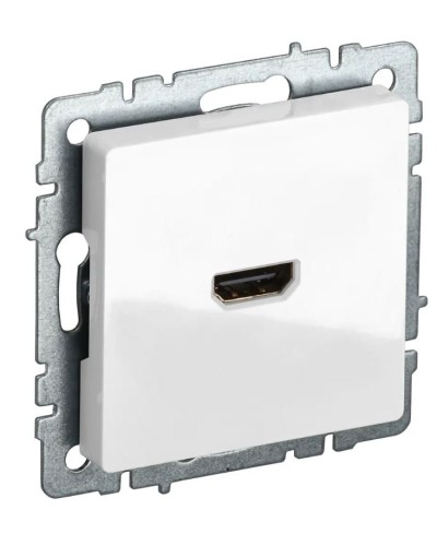 Розетка HDMI РHDMI-0-БрБ белая BRITE (BR-H10-K01). Розетка HDMI. IEK в Раменском