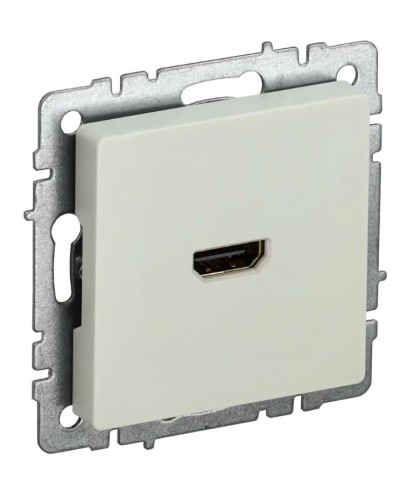 Розетка HDMI РHDMI-0-БрКр бежевый BRITE (BR-H10-K10). Розетка HDMI. IEK в Раменском