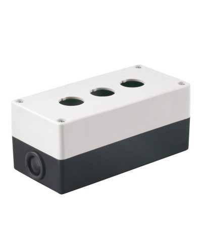 Корпус КП103 для кнопок 3 места белый (BKP10-3-K01). Корпус для кнопочных постов. IEK в Раменском