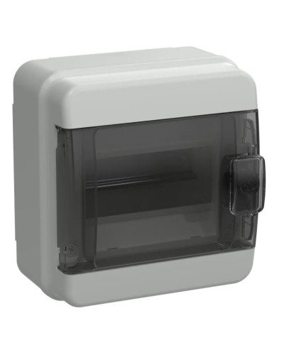 Корпус пластиковый КМПн-6 IP65 TEKFOR (TF5-KP72-N-06-65-K03-K02). Корпус модульный пластиковый черная прозрачная дверь. IEK в Раменском