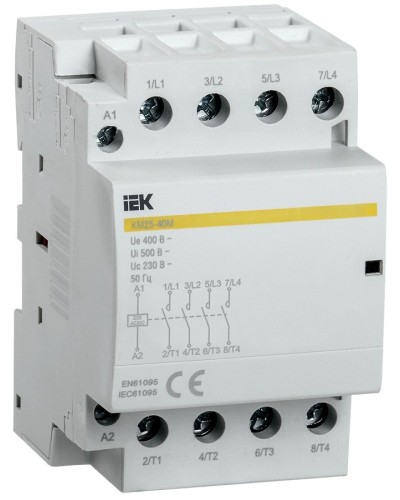 Контактор модульный КМ25-40М AC/DC (MKK21-25-40). Контактор модульный. IEK в Раменском