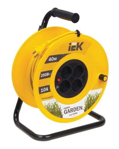 УК40 4 места, 40м (WKP23-10-04-40). Удлинитель на катушке Garden. IEK в Раменском
